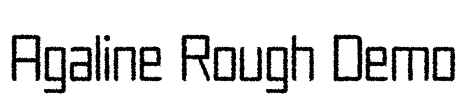 Agaline Rough Demo Font Image