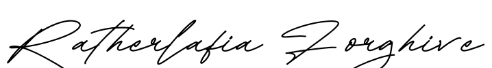 Ratherlafia Forghive Font Image
