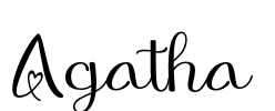 Agatha Font Image