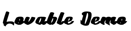Lovable Demo Font Image