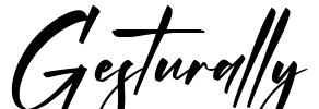 Gesturally Font Image