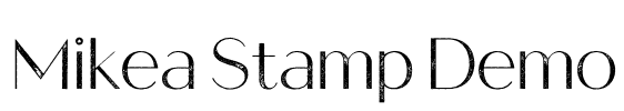 Mikea Stamp Demo Font Image