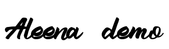 Aleena (demo) Font Image