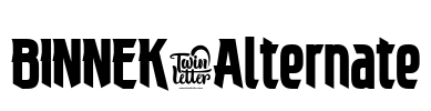 BINNEK-Alternate Font Image