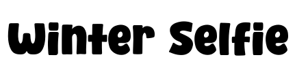 Winter Selfie Font Image