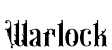 Warlock Font Image