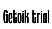 Getoik trial Font Image