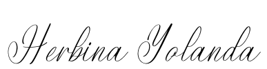 Herbina Yolanda Font Image