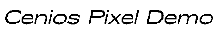 Cenios Pixel Demo Font Image