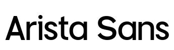 Arista Sans Font Image