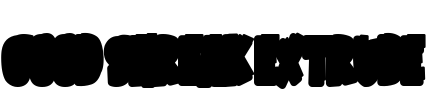 Good Shreak Extrude Font Image