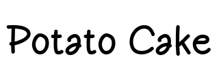 Potato Cake Font Image