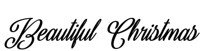 Beautiful Christmas Font Image