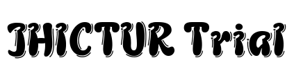JHICTUR Trial Font Image