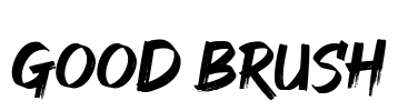 GOOD BRUSH Font Image