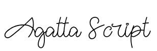 Agatta Script Font Image