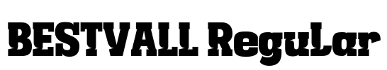 BESTVALL Regular Font Image