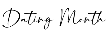 Dating Month Font Image