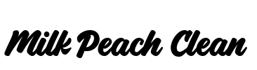 Milk Peach Clean Font Image
