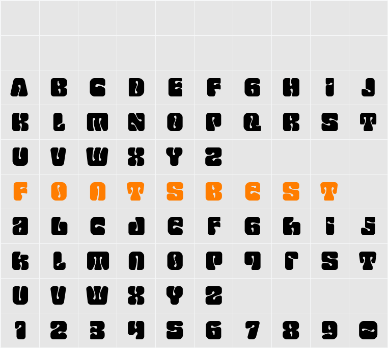 Lova Power Character Map