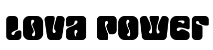 Lova Power Font Image