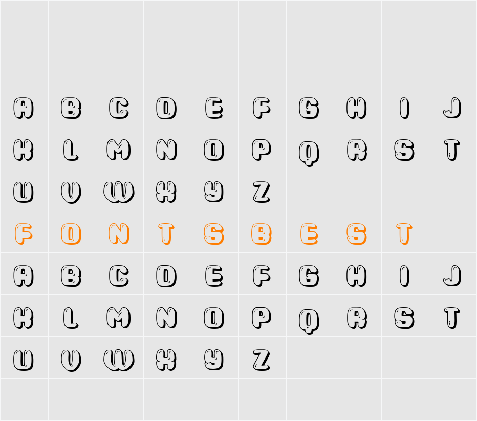 Roller Character Map