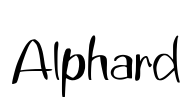 Alphard Font Image