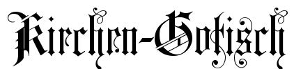 Kirchen-Gotisch Font Image
