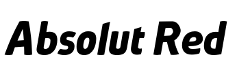 Absolut Red Font Image