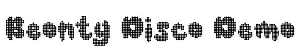 Beonty Disco Demo Font Image