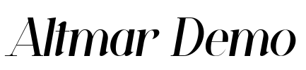 Altmar Demo Font Image