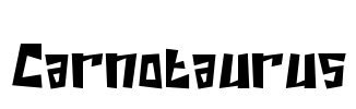 Carnotaurus Font Image