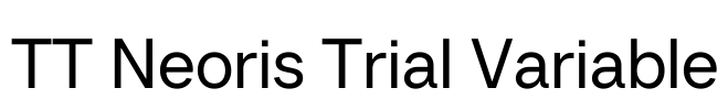 TT Neoris Trial Variable Font Image