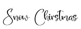 Snow Chirstmas Font Image