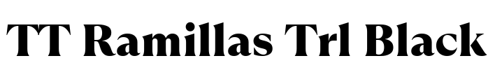 TT Ramillas Trl Black Font Image