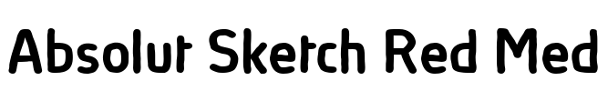 Absolut Sketch Red Med Font Image