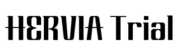 HERVIA Trial Font Image