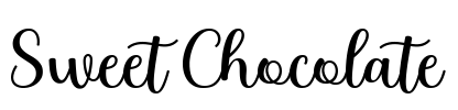 Sweet Chocolate Font Image
