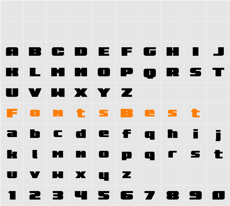 Rapid Response LC Character Map