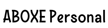 ABOXE Personal Font Image