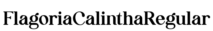 FlagoriaCalinthaRegular Font Image