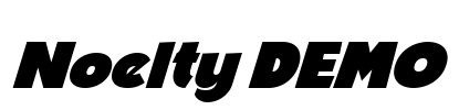 Noelty DEMO Font Image