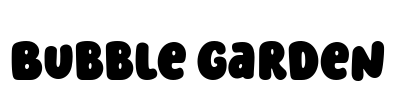 Bubble Garden Font Image