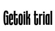 Getoik trial Font Image