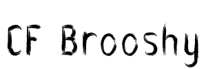 CF Brooshy Font Image