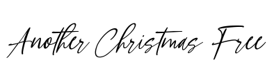 Another Christmas Free Font Image