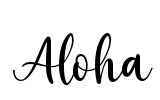 Aloha Font Image