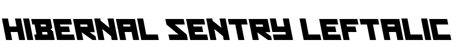 Hibernal Sentry Leftalic Font Image