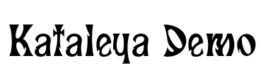 Kataleya Demo Font Image
