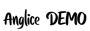Anglice DEMO Font Image